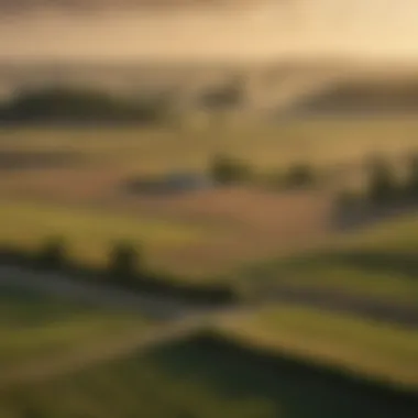 Scenic view of rural landscape in Dallas County, showcasing expansive fields