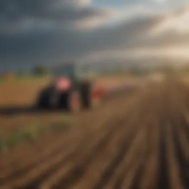 Advancements in Farming Technology Modern farming technology aiding in crop management and positioning