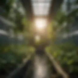 Sustainable hydroponic garden showcasing alternative nutrient solutions