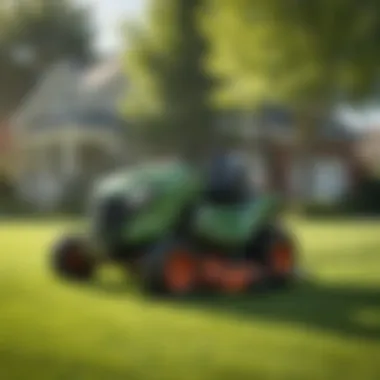 Lawn Care and Community Appeal Lush green lawn showcasing neighborhood aesthetics