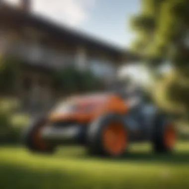 The Future of Lawn Care Technology Modern robotic lawn mower in action