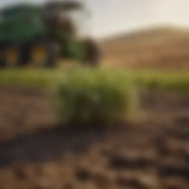 Graph illustrating statistical trends in agricultural yield over time