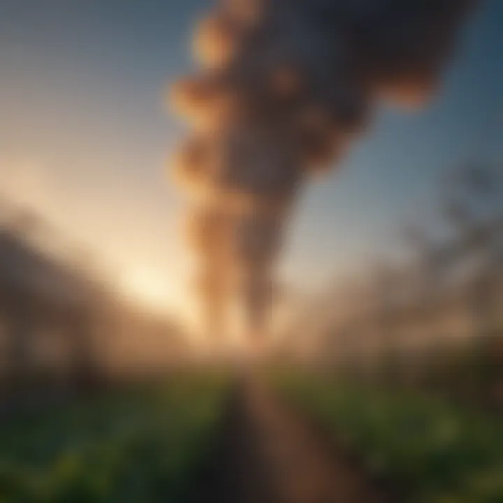 Infographic on greenhouse gas contributions from major industries