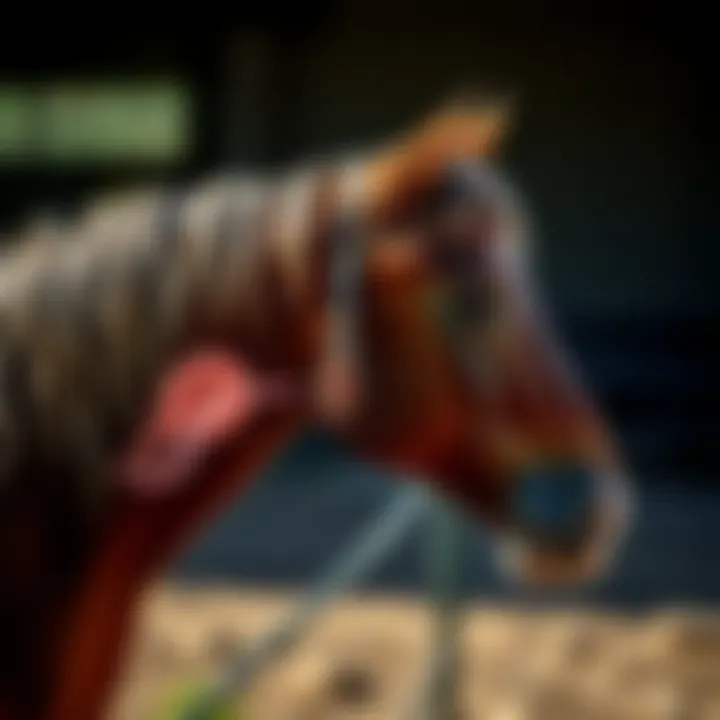 Gut Microbiota in Horses Diagram showcasing gut microbiota in horses