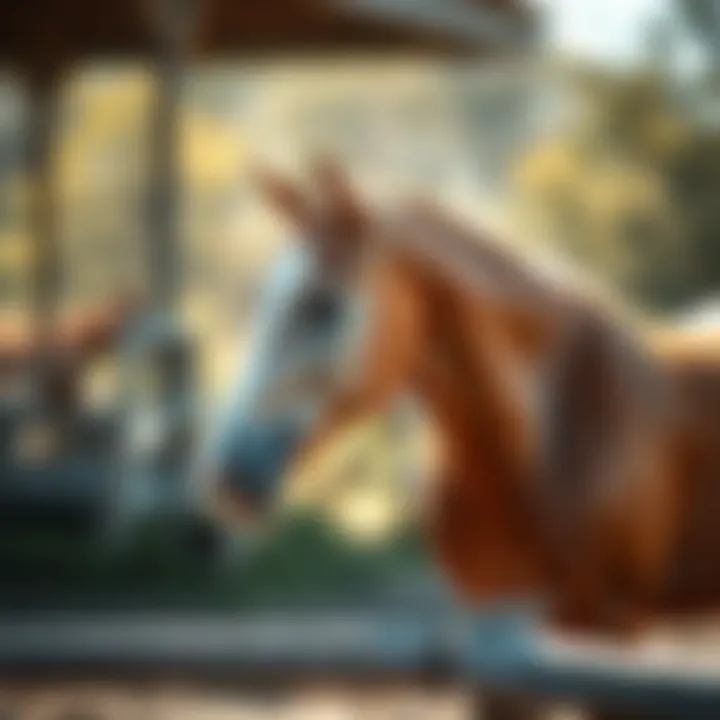 Improved Horse Health and Vitality Visual representation of improved horse health and vitality