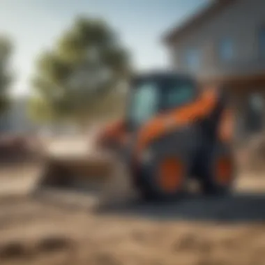 Efficiency in Concrete Tasks with Skid Steers Efficiency demonstrated through a skid steer completing a concrete task