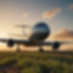 A modern aircraft utilizing biofuels in flight