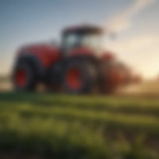 Innovative agricultural technology showcasing CL Fabrication Dominators in a thriving field
