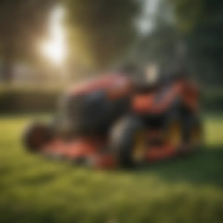 Side-by-side comparison of different front mower deck models highlighting their applications.