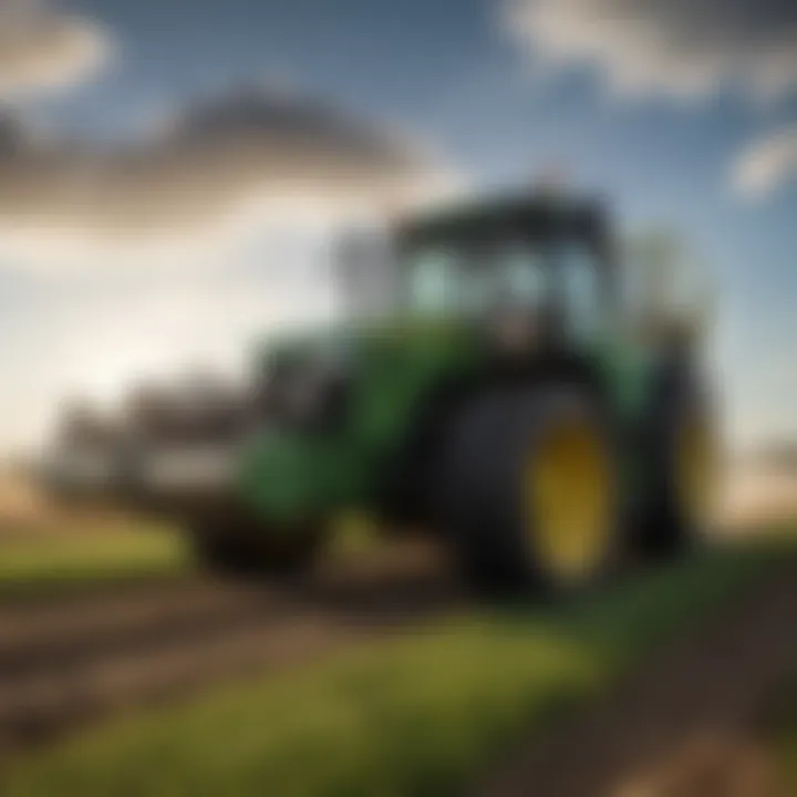 A detailed view of innovative agricultural machinery available at John Deere dealers