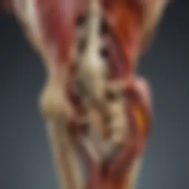 Illustration of canine joint anatomy highlighting health