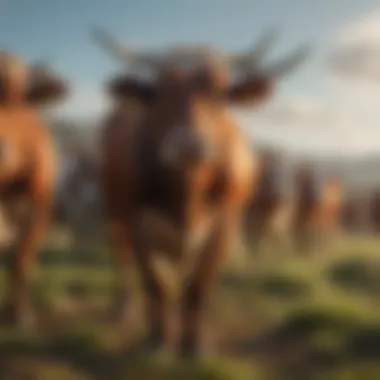 A visual representation of a healthy cattle herd benefiting from effective parasite management.