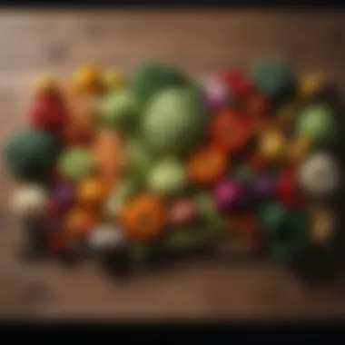 Diverse Vegetables Enriching Your Diet Colorful array of vegetables on a wooden table