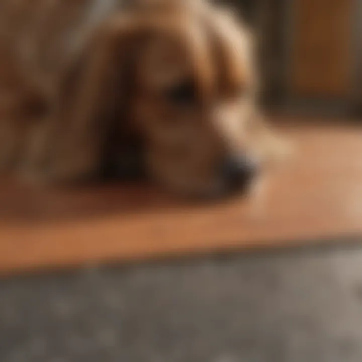Composite material flooring showcasing easy maintenance