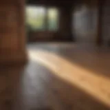 Durable wooden flooring in a dog house