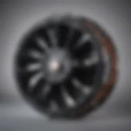 Components of a three-speed fan motor indicating the electrical wiring and assembly