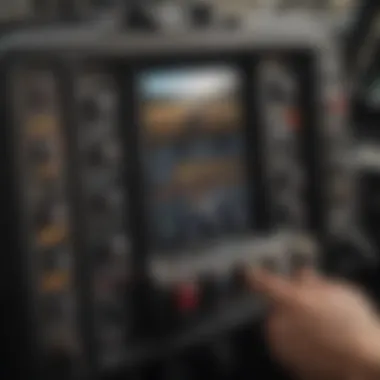 A close-up of a tractor's control panel, emphasizing user-friendly features that enhance operational efficiency.