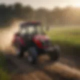 Mahindra Tractor in the Field