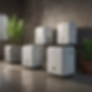 Diverse Models of Air Dehumidifiers A collage of different air dehumidifier models available in the market.