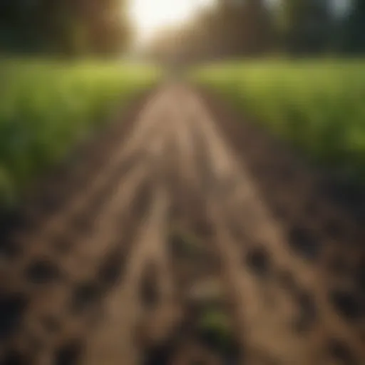 Lush green cover crops enhancing soil vitality