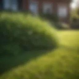 A lush green lawn showcasing healthy grass