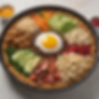 Nutrient-Rich Dish Featuring All Food Groups A close-up of a well-composed dish highlighting the nutritional diversity from each food group.