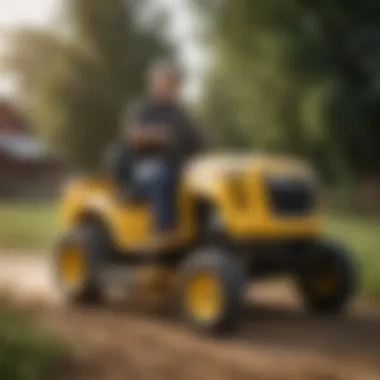Cub Cadet Enforcer at Work Cub Cadet Enforcer in action on a farm