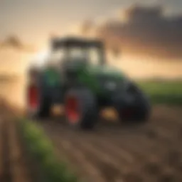 Deutz motors powering agricultural machinery in a field