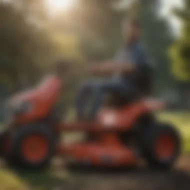 Ergonomic Seating for Enhanced Comfort Ergonomic seating of Dixon mower