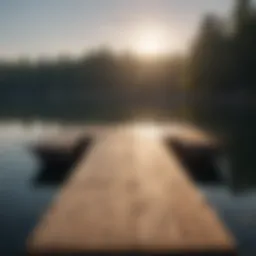 A blueprint of a floating dock design