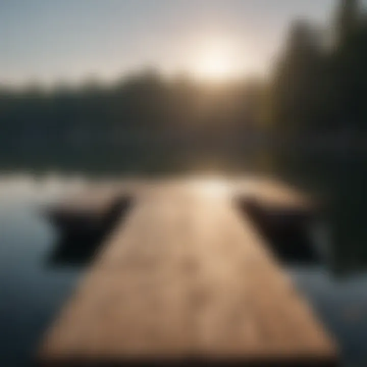 A blueprint of a floating dock design