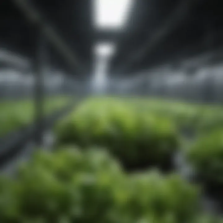 Hydroponic lettuce ready for harvest