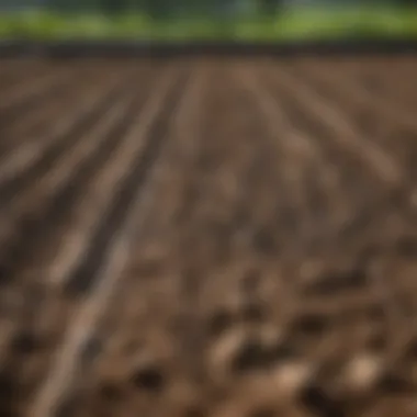 Freshly tilled soil ready for planting