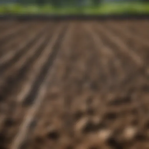 Freshly tilled soil ready for planting