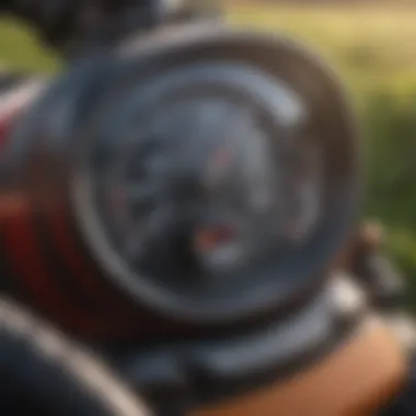 Zero Turn Mower Control Features Close-up of zero turn mower controls and dashboard