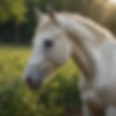 Symbolism of the white horse in sustainable agriculture