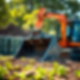 Robust mini excavator rock bucket designed for agricultural efficiency