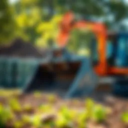 Robust mini excavator rock bucket designed for agricultural efficiency