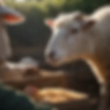 Effective Feeding Strategies for Cost Management Farmers discussing feeding strategies for sheep