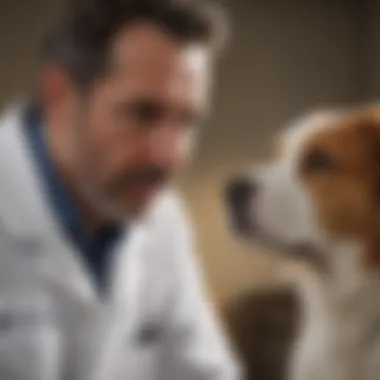 Veterinarian discussing treatment options