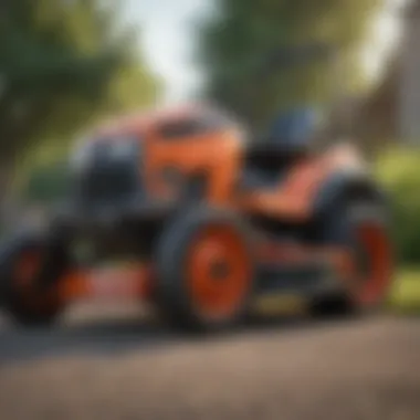 A comparison chart of various lawn mower packages
