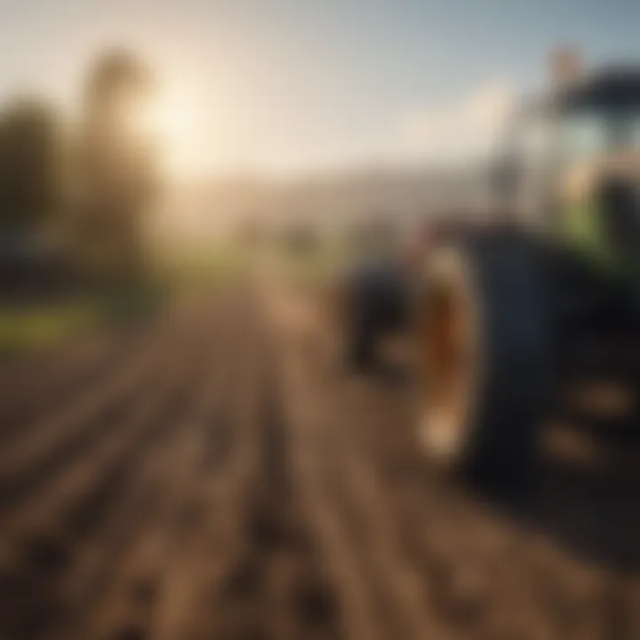 Conceptual image of sustainable farming practices