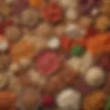 A diverse array of protein-rich foods displayed artistically.
