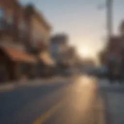 Vibrant downtown area of Carthage