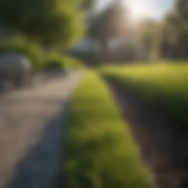 Innovative Turf Materials for Modern Landscaping Innovative turf materials in a modern landscaping project