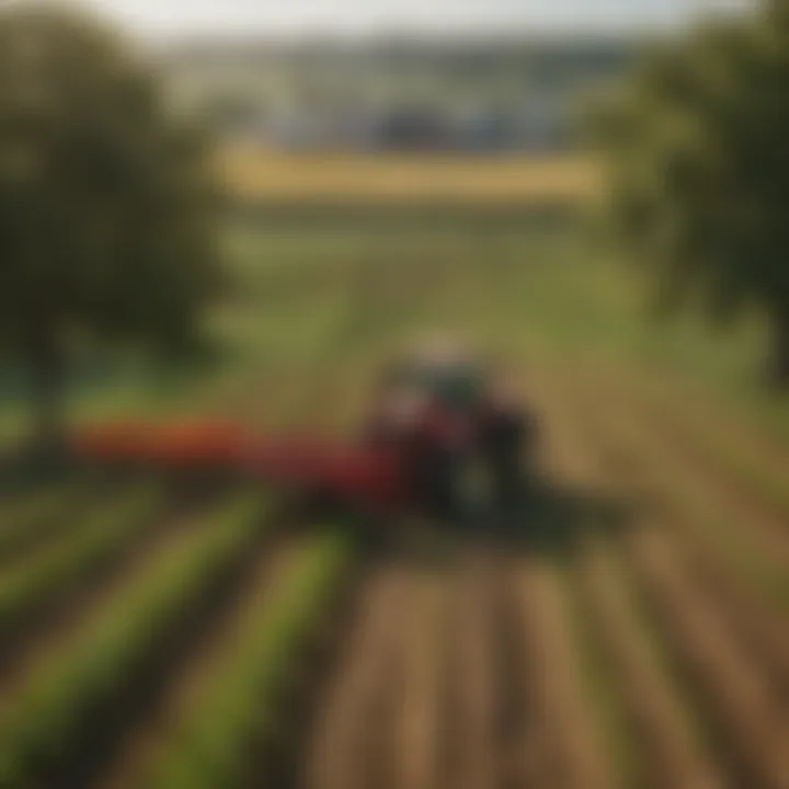 Vibrant farmland showcasing diverse crops in Jacksonville, Illinois