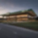 Exterior view of Greenway John Deere facility showcasing modern architecture