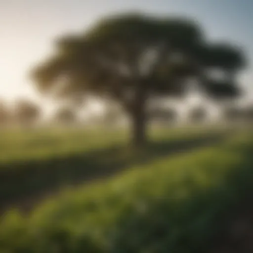 Vibrant agricultural landscape in South Sudan