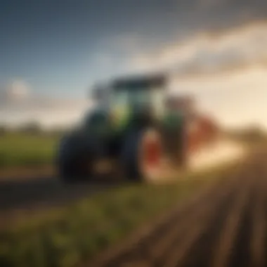 Kbh applicator in action on a vibrant farm