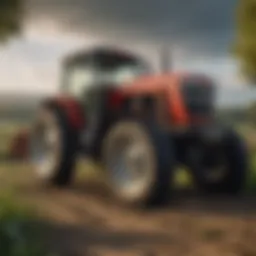 Massey Ferguson tractor in a West Virginia farm setting